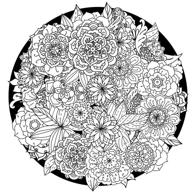 Coloriage Mandala Zen Dessin Zen - Coloriage Tigre Mandala